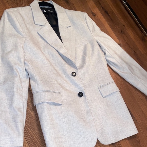 ZARA Grey blazer Large - Picture 2 of 9